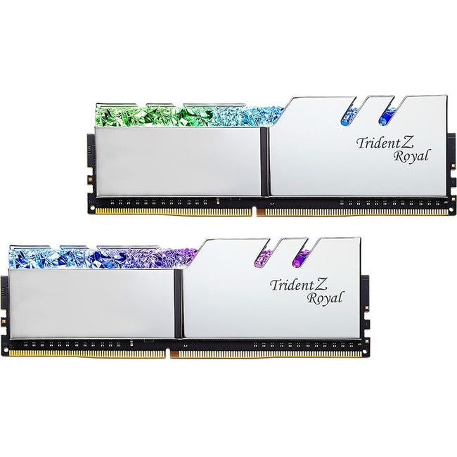 G.SKILL Trident Z Royal RAM Module for Desktop PC, Motherboard - 32 GB (2 x 16GB) - DDR4-3600/PC4-28800 DDR4 SDRAM - 3600 MHz - CL16 - 1.35 V G.SKILL Trident Z Royal RAM Module for Desktop PC, Motherboard - 32 GB (2 x 16GB) - DDR4-3600/PC4-28800 DDR4 SDRAM - 3600 MHz - CL16 - 1.35 V